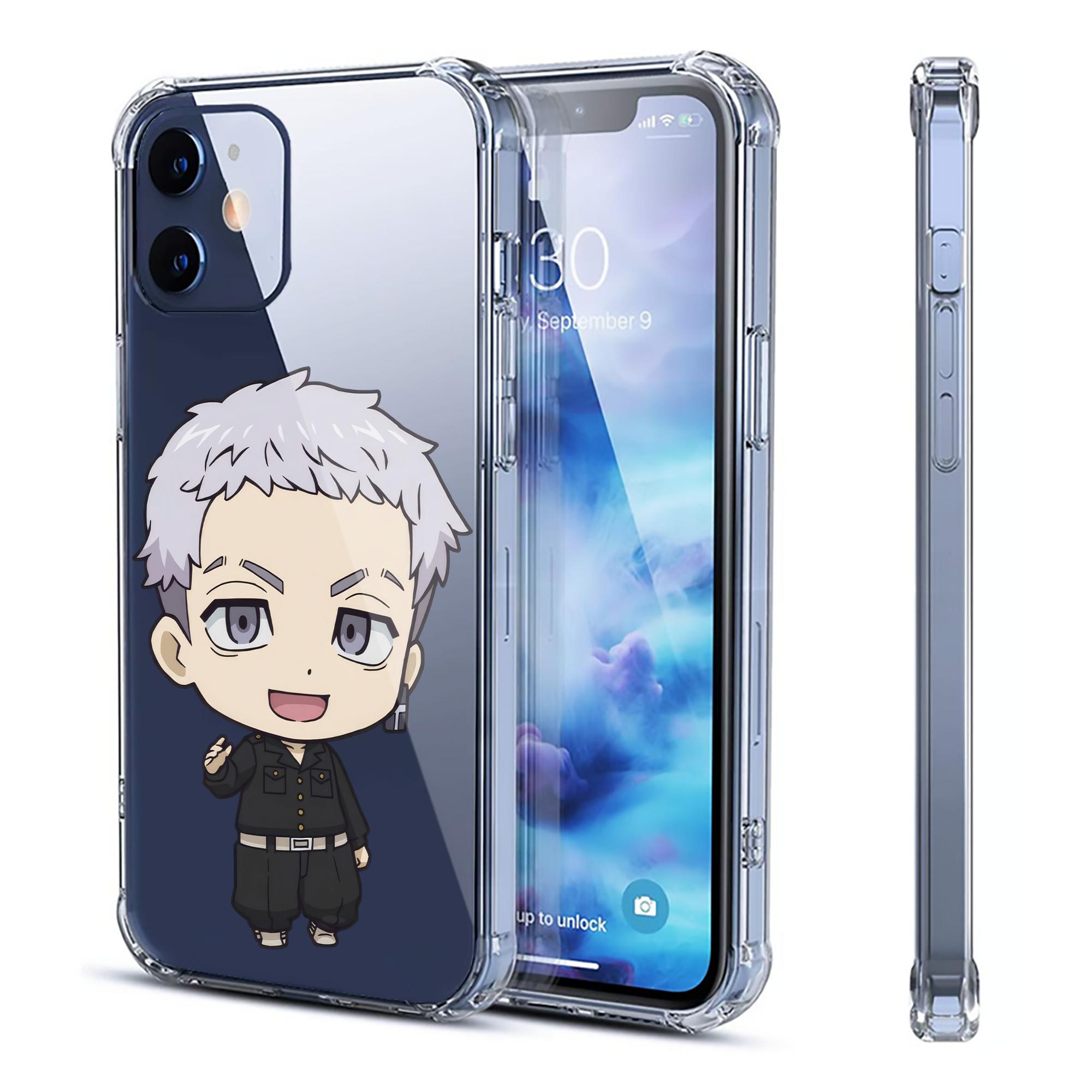（画像用） 東京リベンジャーズ Tokyo Revengers 【iPhone 12シリーズ対応】透明スマホケース（クリアソフトケース）
